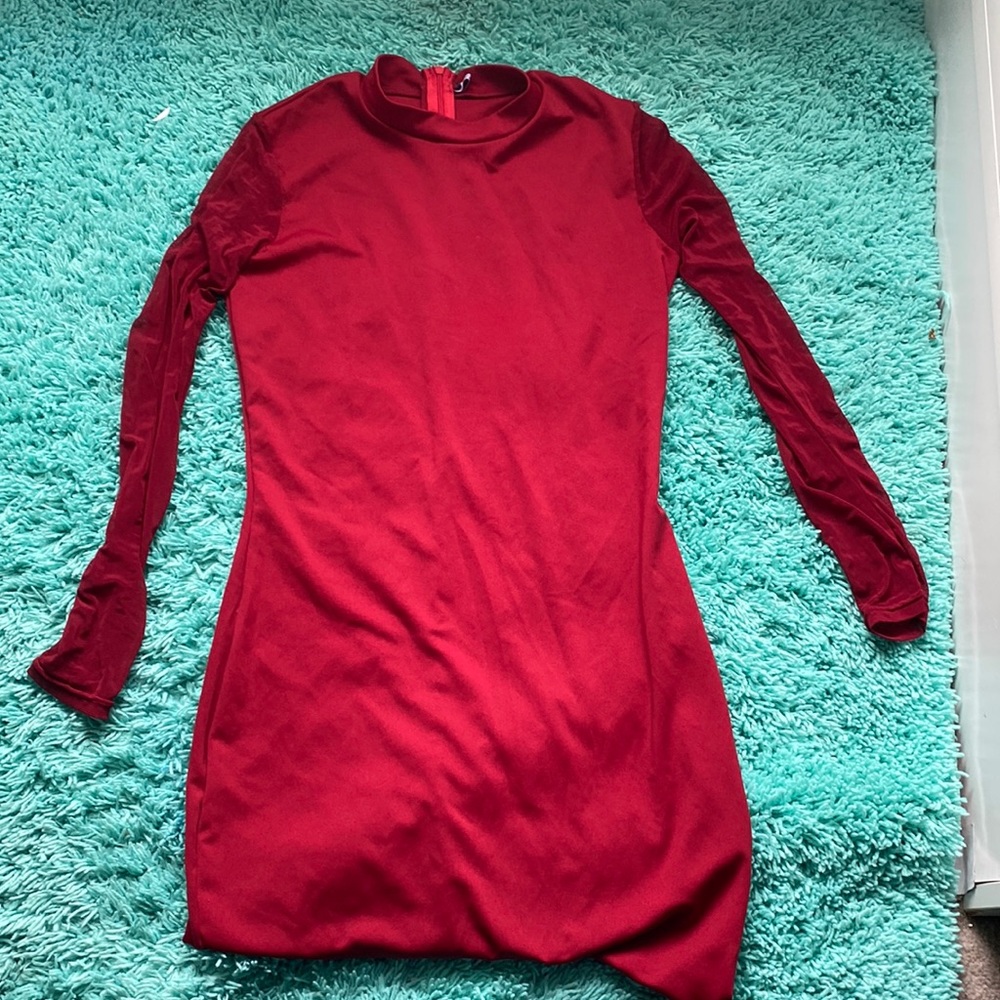 red dress